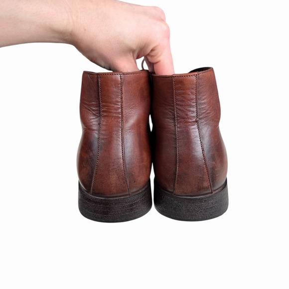 To Boot New York Adam Derrick Brown Leather Ankle Boots Lace Up Mens Size‎ 13 - Picture 7 of 11